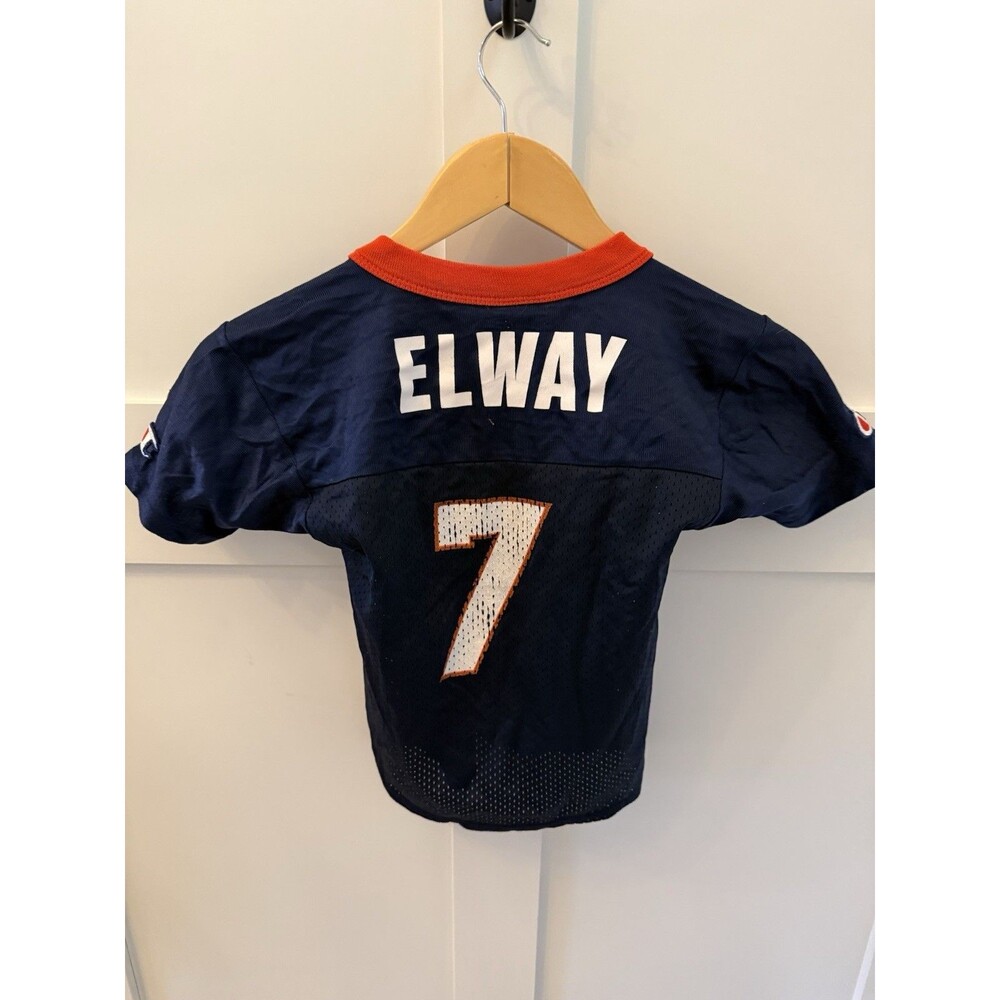 Boys Vintage Champion John Elway Denver Broncos Football Jersey 90s Size 7 - Picture 2 of 6